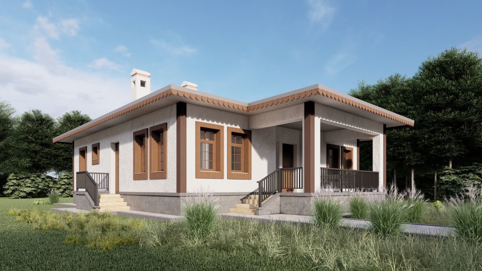 Tip1 House Plans Architectural Drawings Modern House Plans 3D model_4