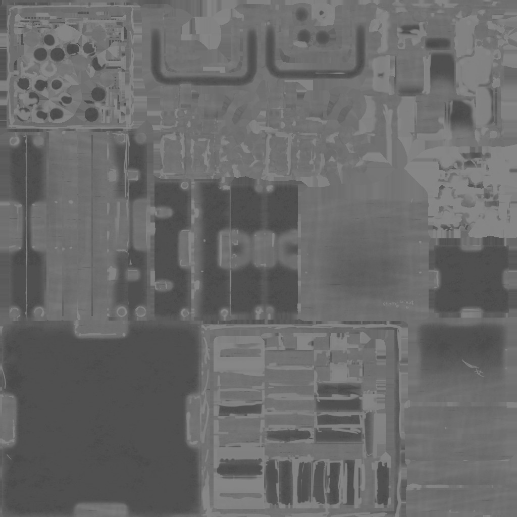 4 pics realistic suitcases with gilded crate material chests 3D model_6