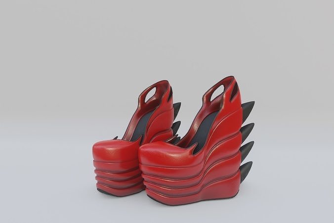 Machiko Shoes Low-poly 3D model
