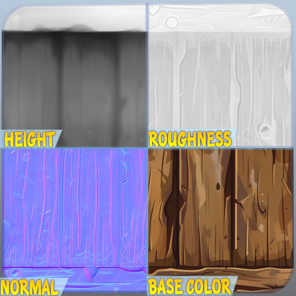 Stylized Wood Seamless Texture Texture_1