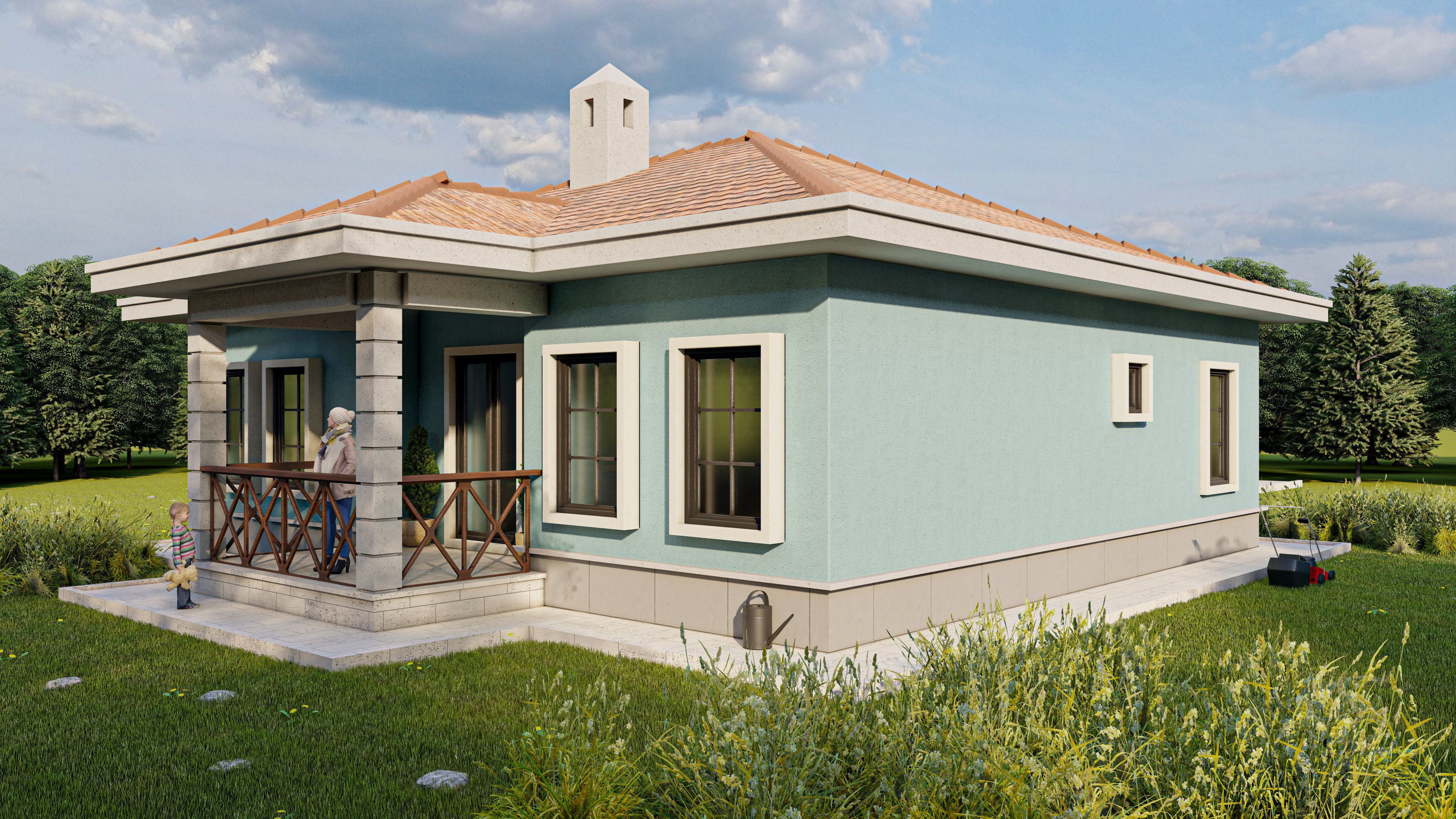 tip3 House Plans Architectural Drawings Modern House Plans 3D model_4