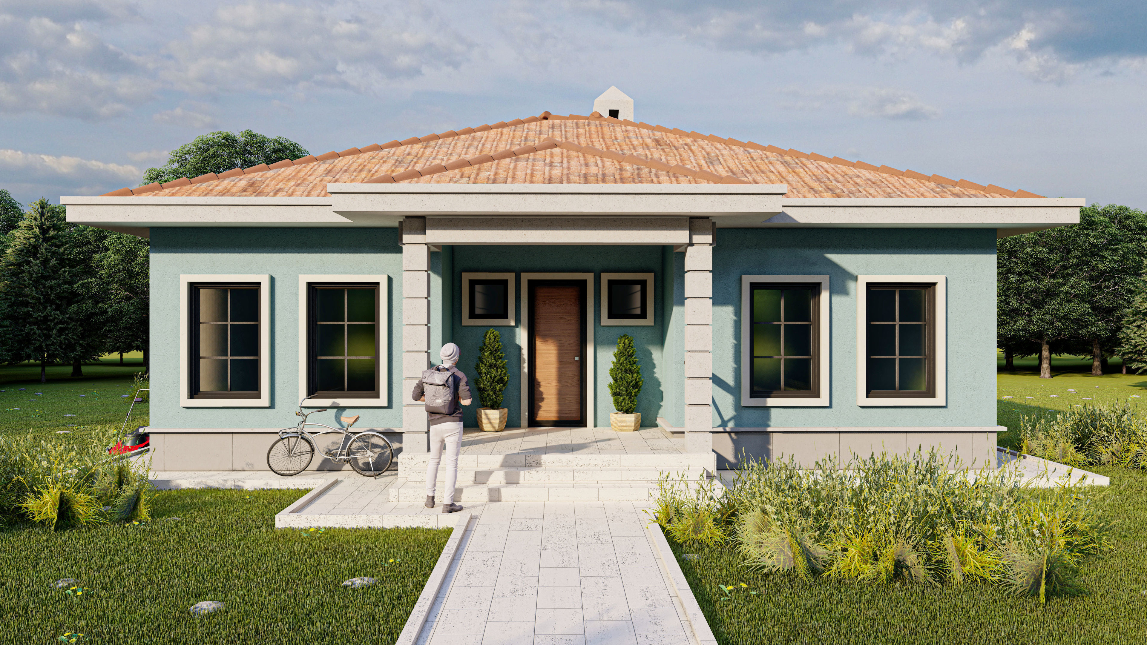 tip3 House Plans Architectural Drawings Modern House Plans 3D model_1