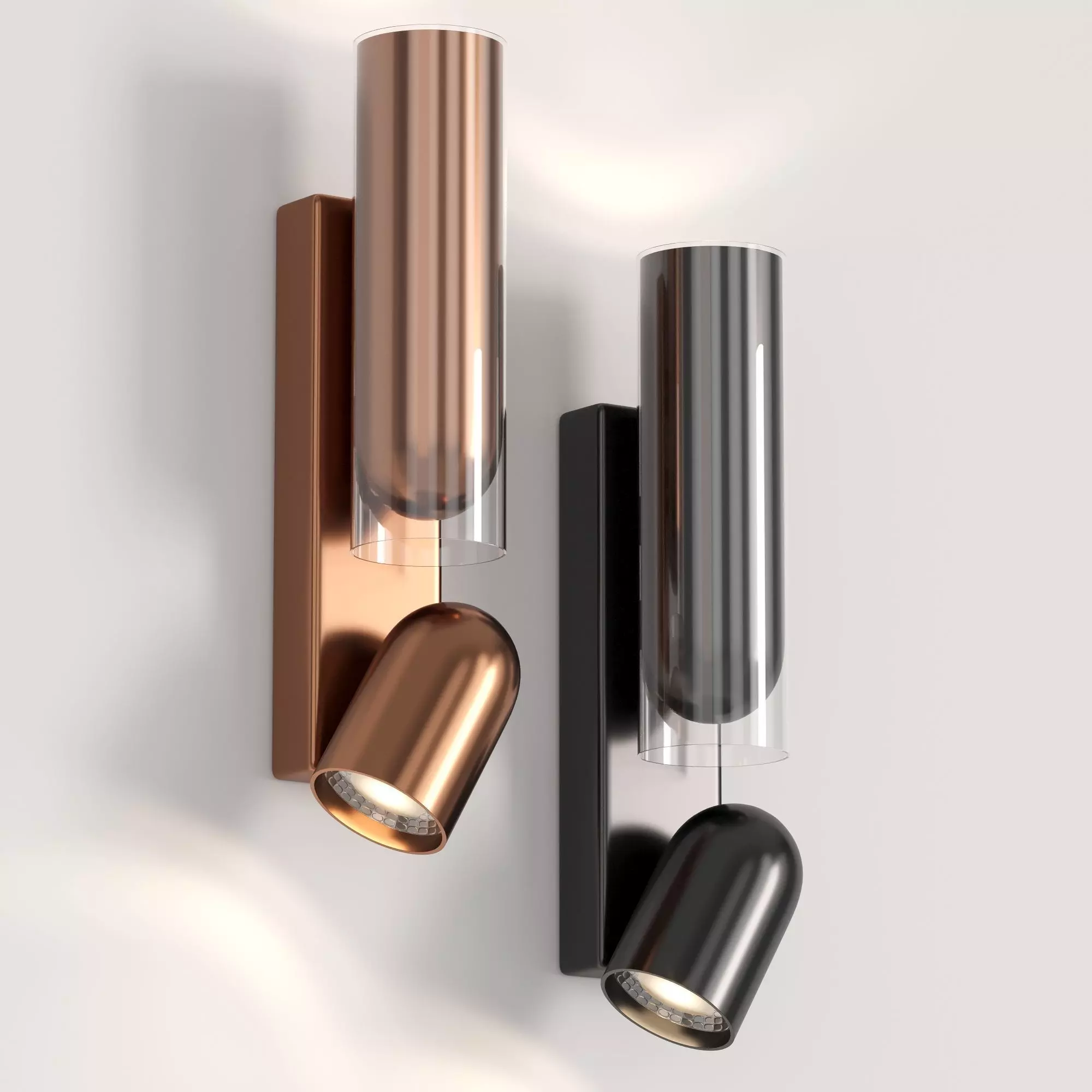 Wall lamp Metal Fix Low-poly 3D model