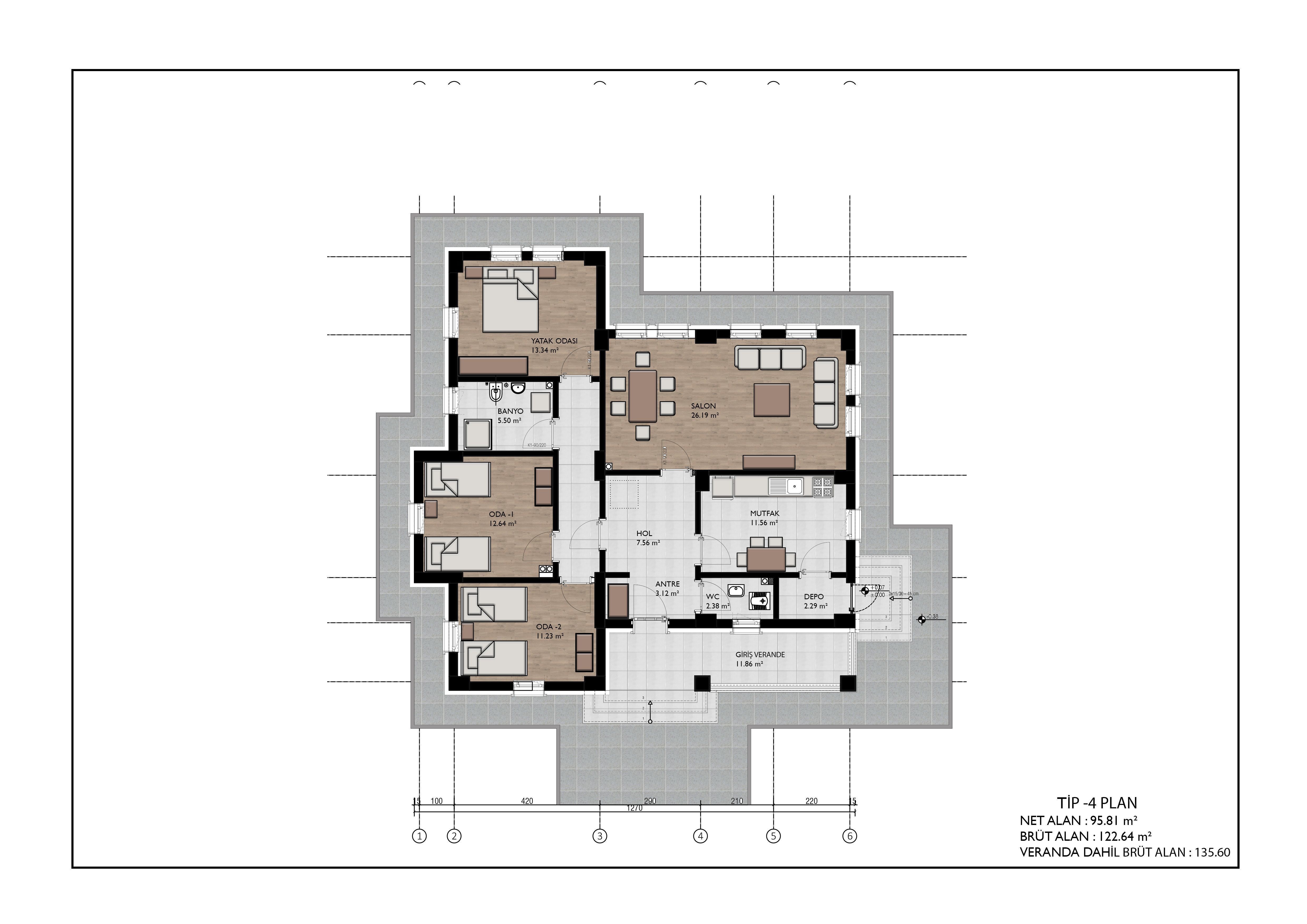Tip4 House Plans Architectural Drawings Modern House Plans 3D model_7