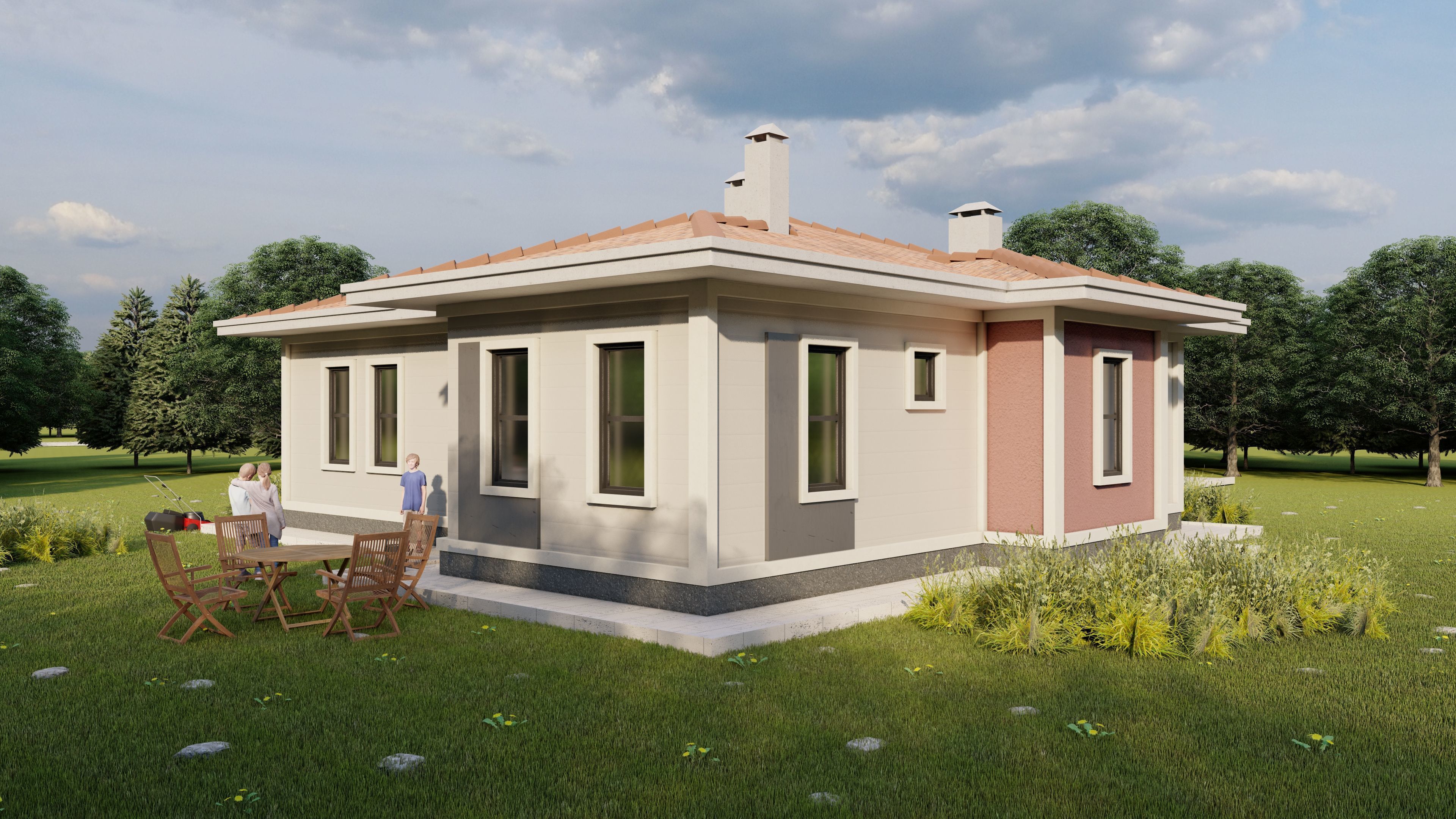 Tip4 House Plans Architectural Drawings Modern House Plans 3D model_3