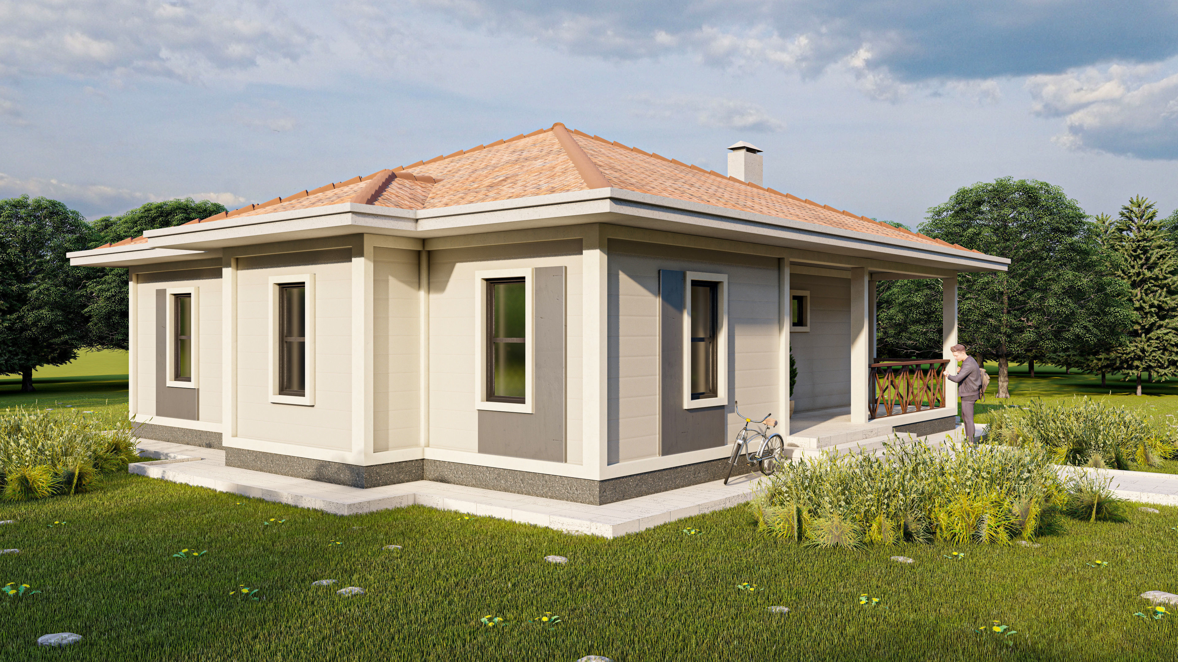 Tip5 House Plans Architectural Drawings Modern House Plans 3D model_6