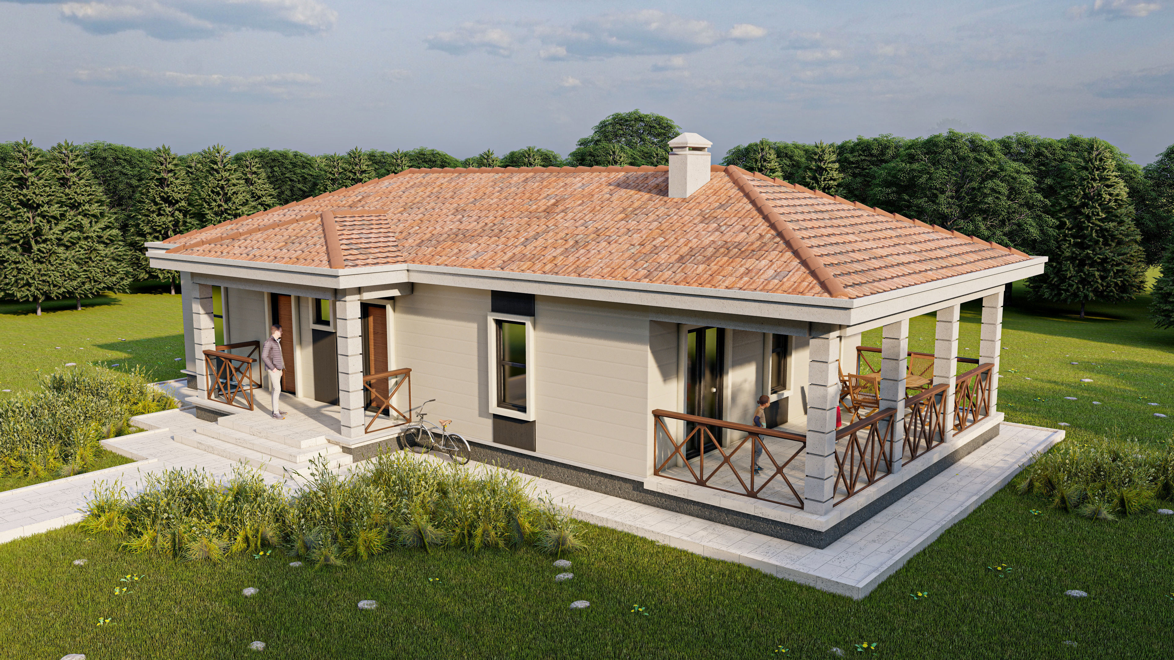 Tip5 House Plans Architectural Drawings Modern House Plans 3D model_5