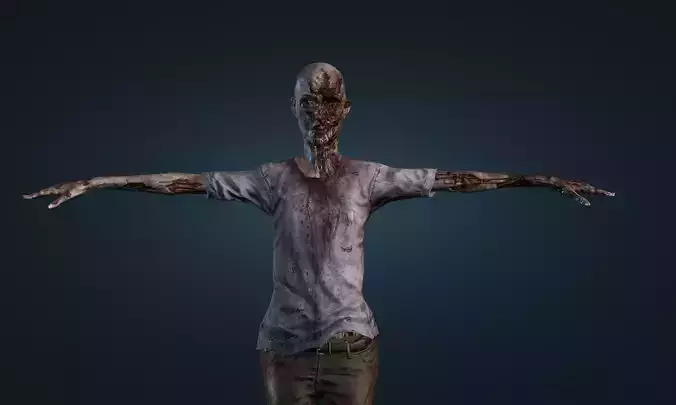 Female Zombie 3D Model