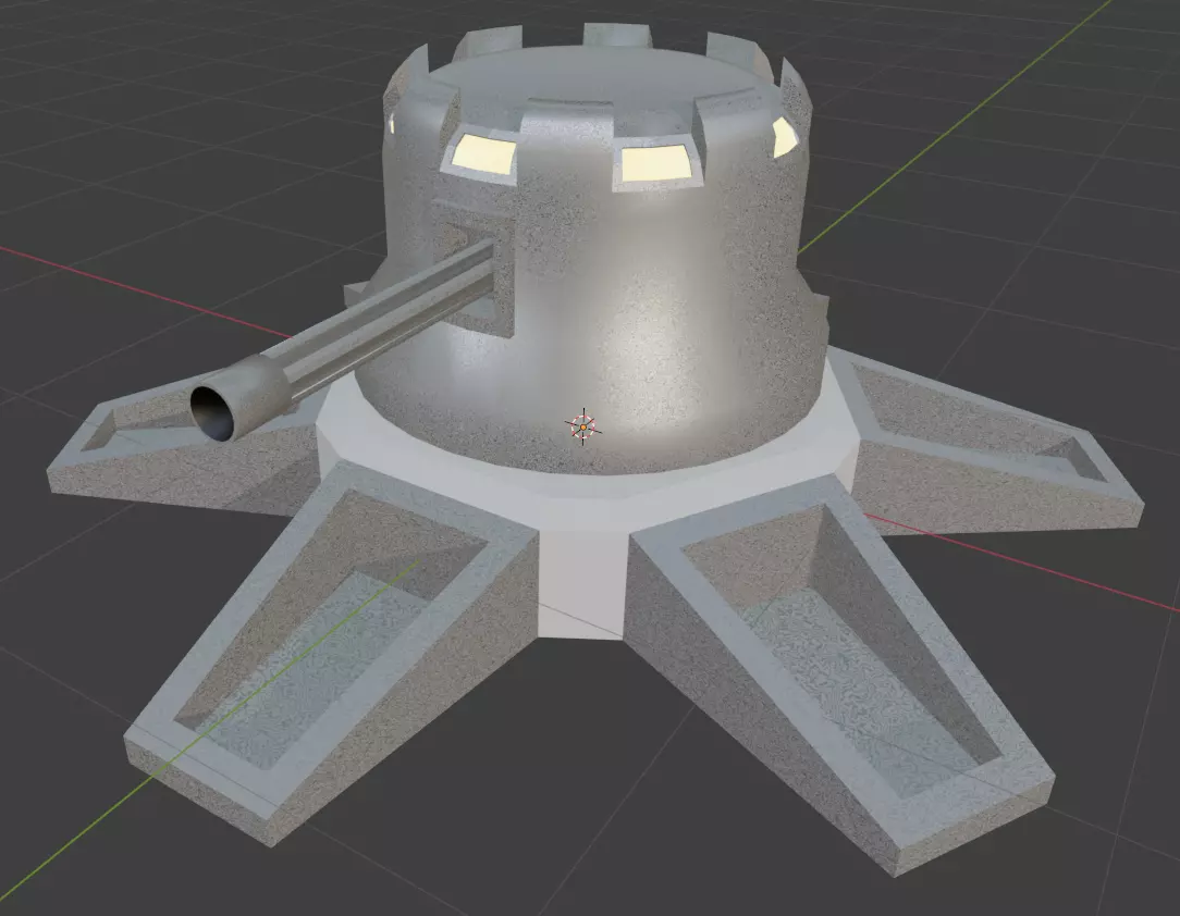 Turret Dot Free 3D model