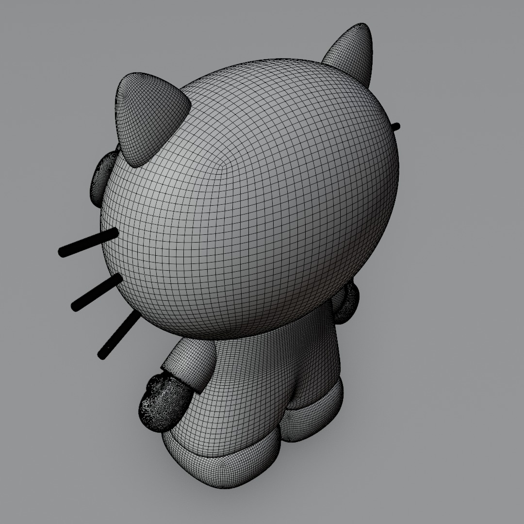 Hallo Kitty figurine 3D model for 3D print 3D model_19