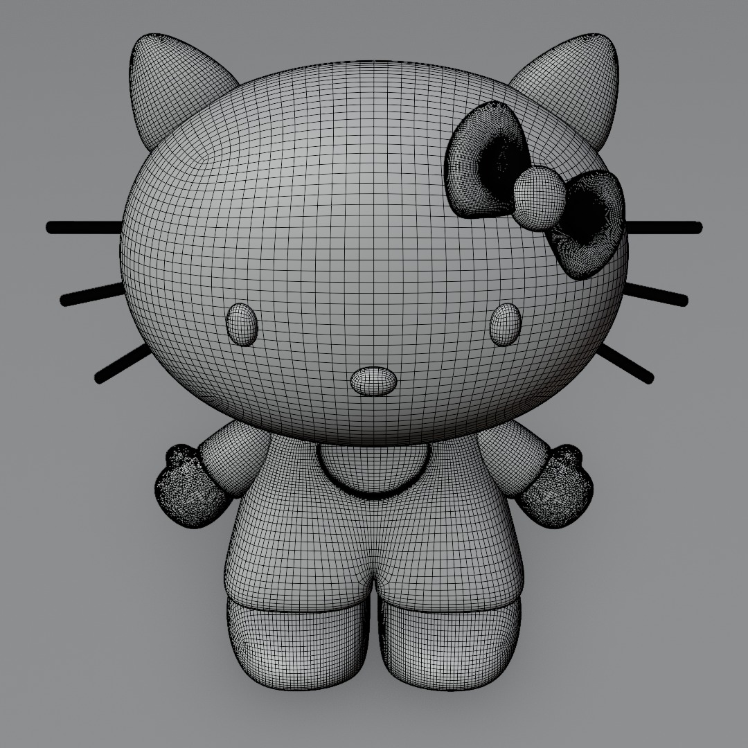 Hallo Kitty figurine 3D model for 3D print 3D model_11