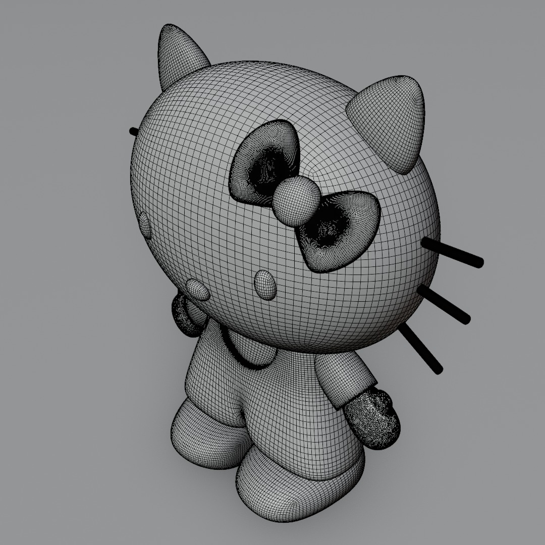 Hallo Kitty figurine 3D model for 3D print 3D model_18