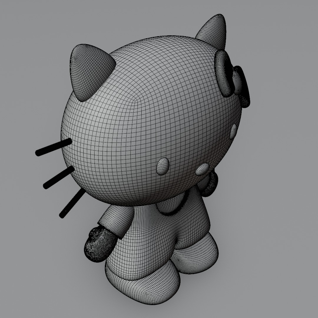 Hallo Kitty figurine 3D model for 3D print 3D model_17