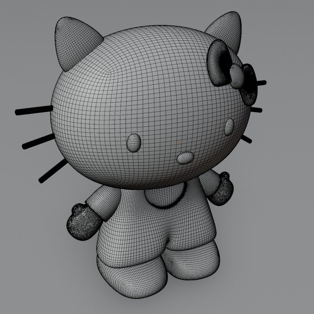 Hallo Kitty figurine 3D model for 3D print 3D model_10