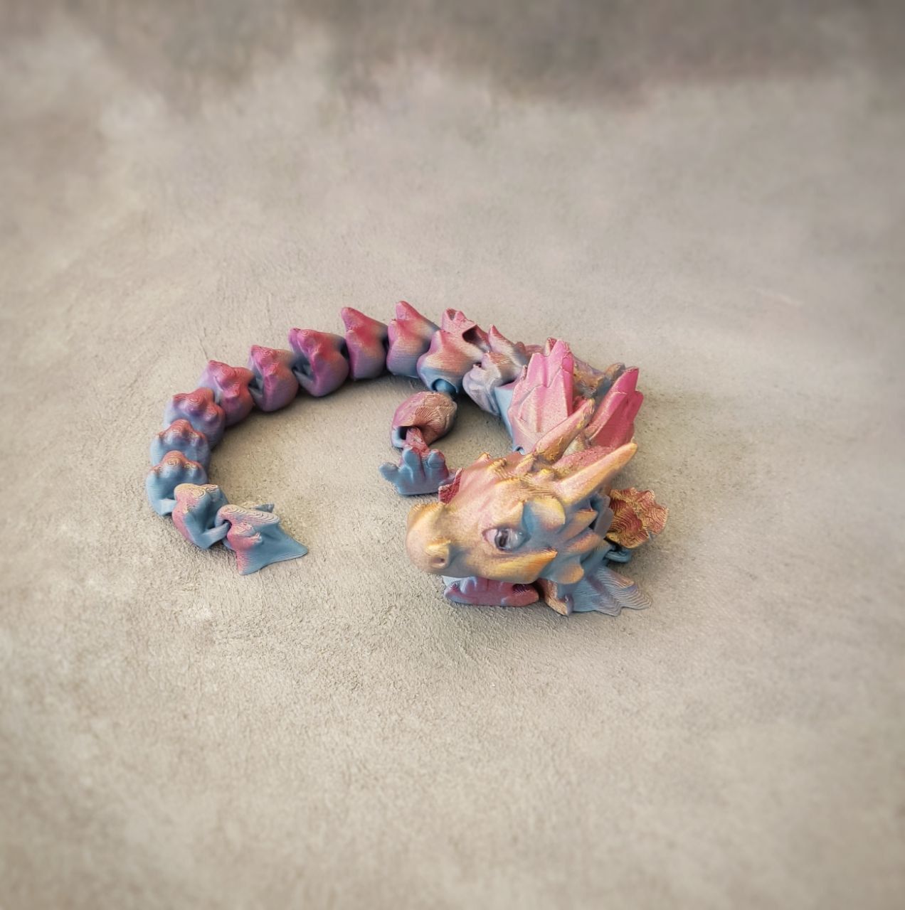 Articulated Dragon 3D print model_4