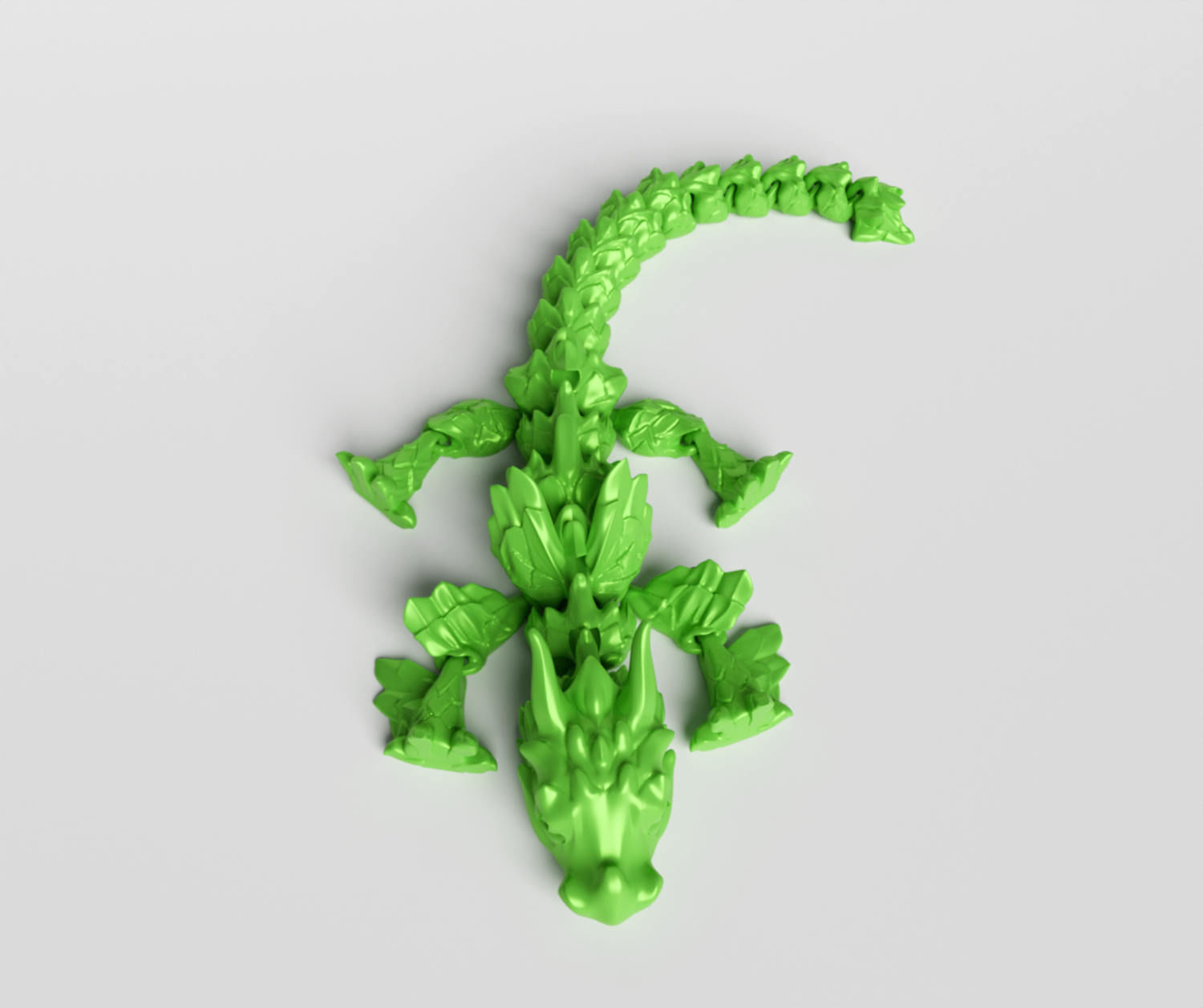 Articulated Dragon 3D print model_9