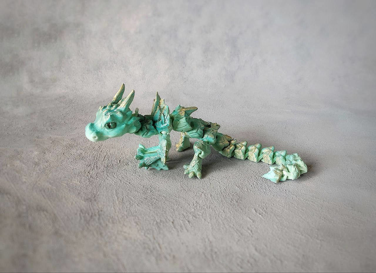 Articulated Dragon 3D print model_5