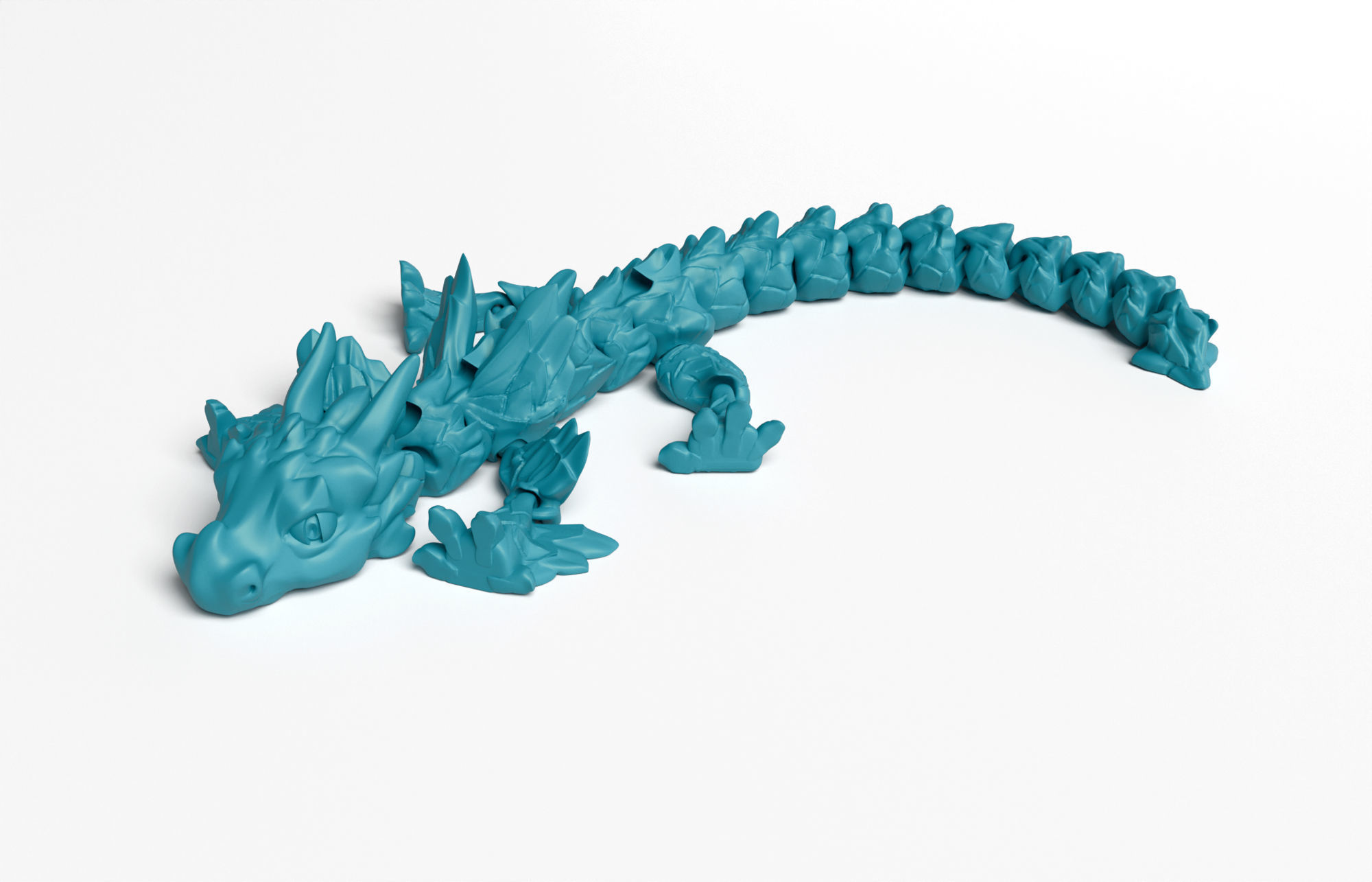 Articulated Dragon 3D print model_6