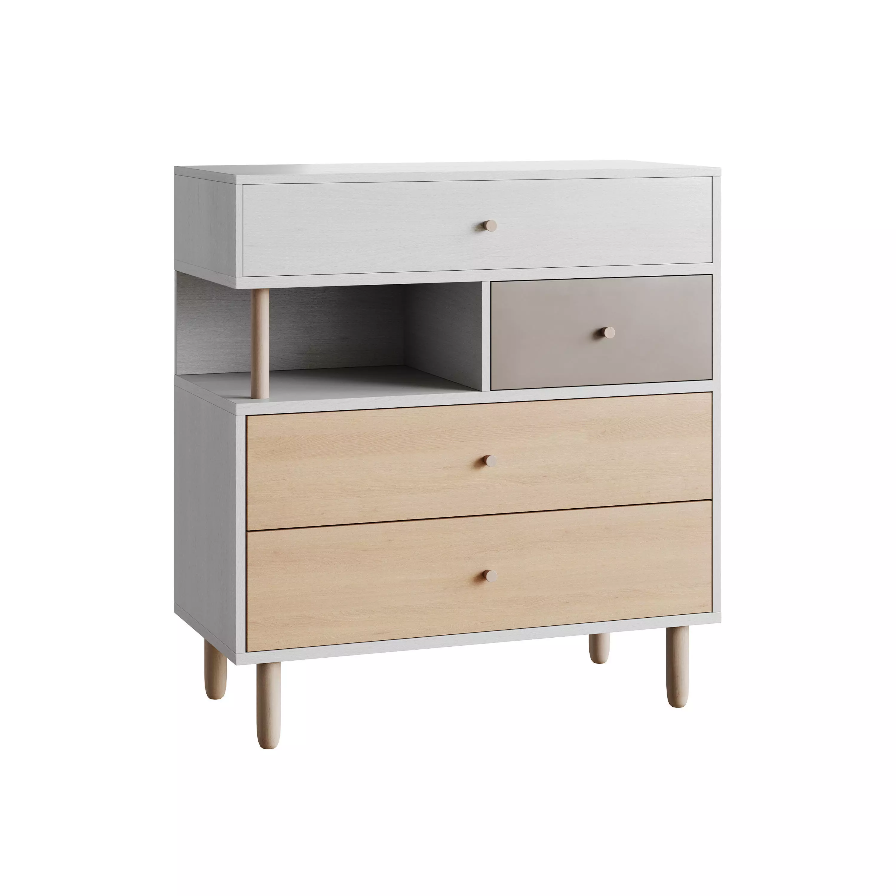 Deakins Chest of Drawers 1 Gene Latte Plywood 3D model