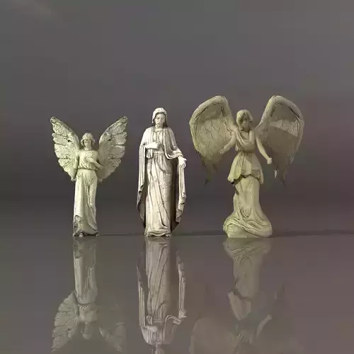 Angel 3 Statue 3D model