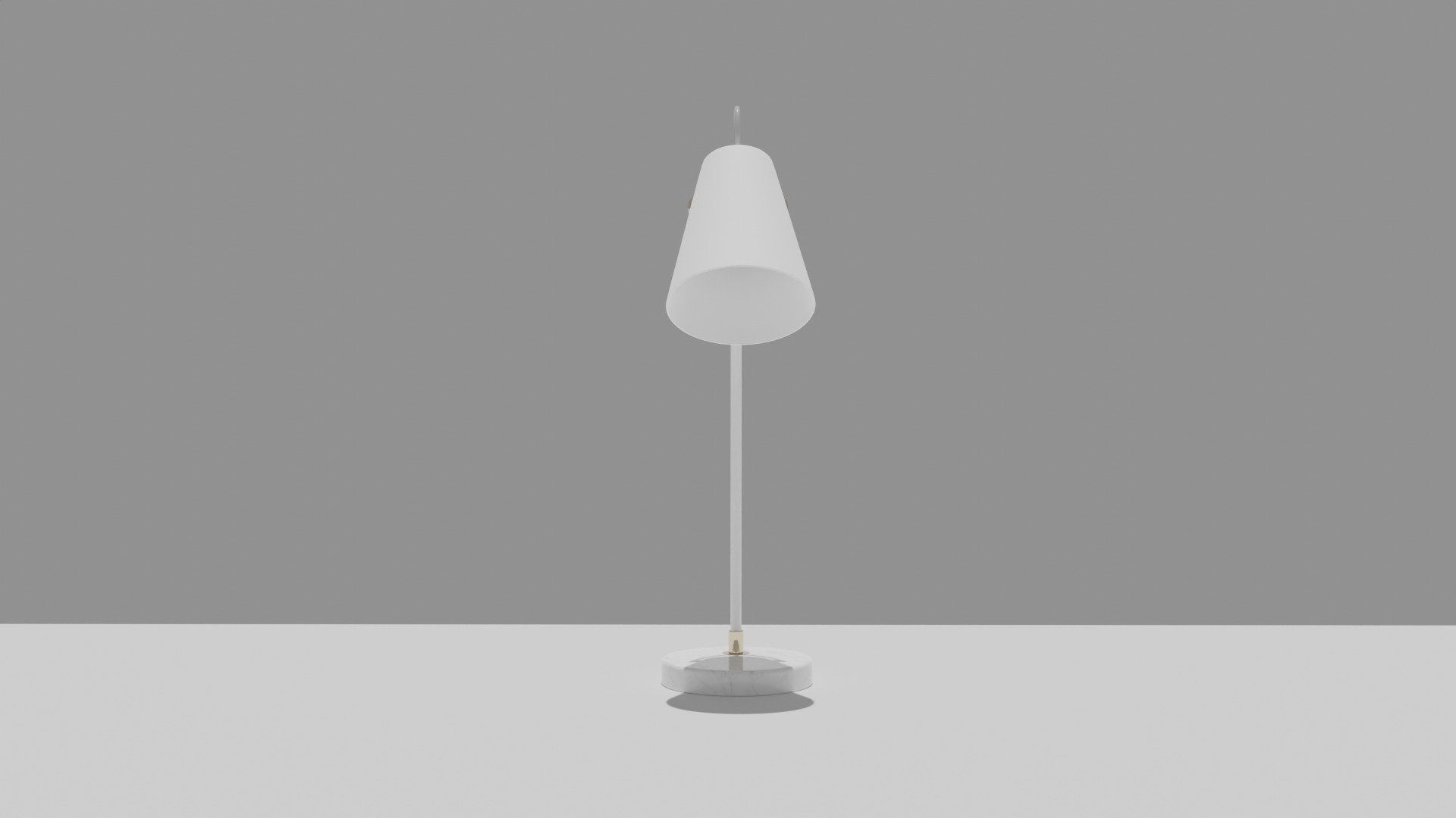 HUDSON TABLE LAMP  CREAM  Low-poly 3D model_2