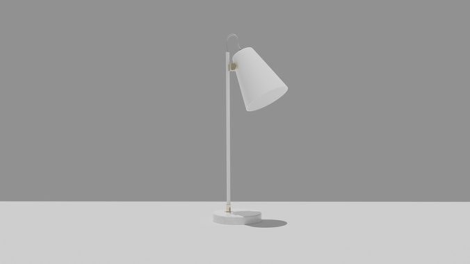 HUDSON TABLE LAMP  CREAM  Low-poly 3D model