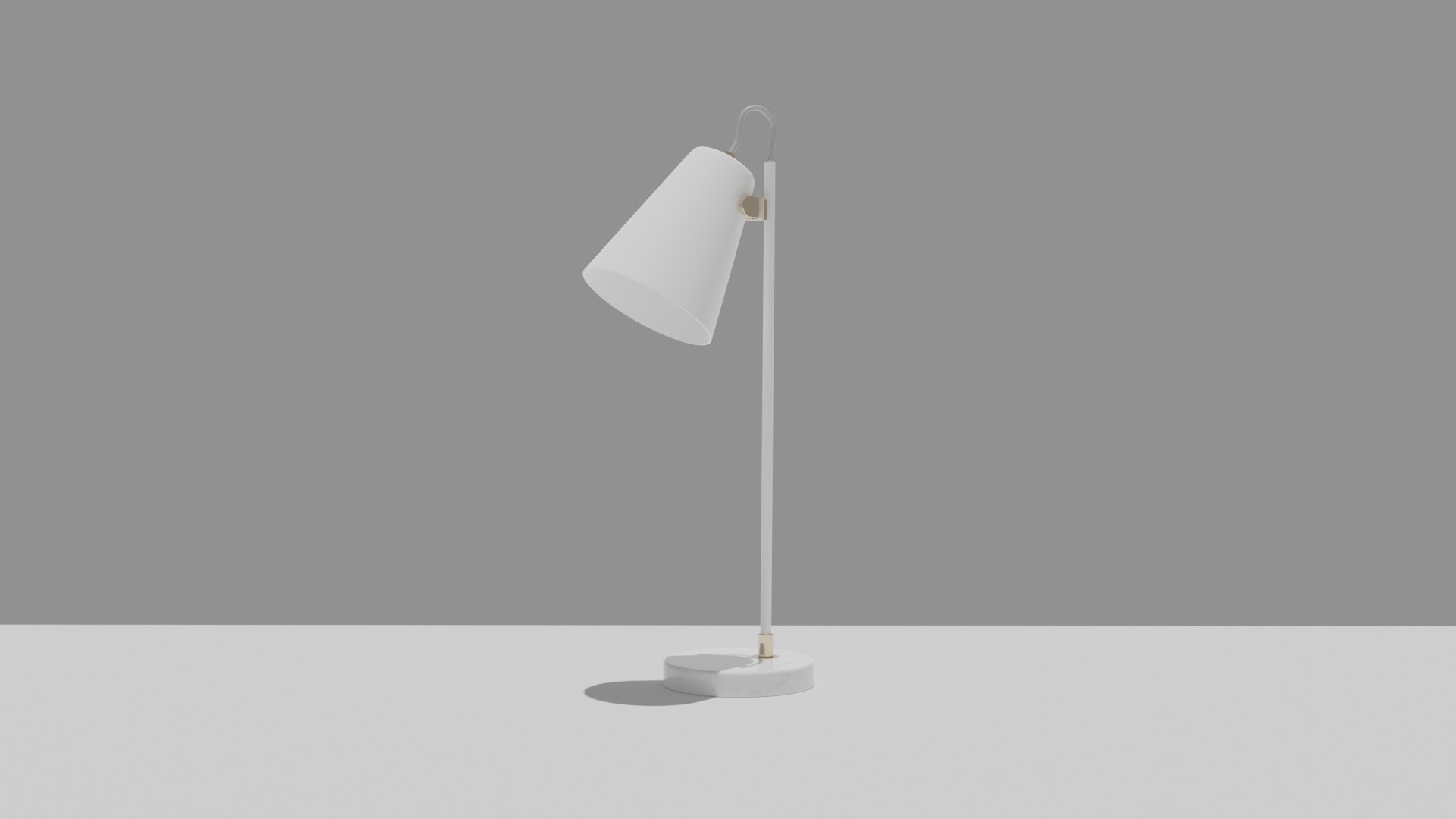 HUDSON TABLE LAMP  CREAM  Low-poly 3D model_1