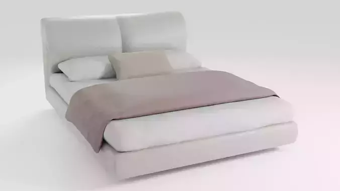 Airy modern and luxurious double bed