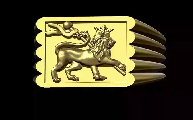 Lion Of Judah Ring  3D print model