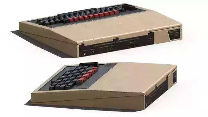 BBC Micro Computer Low-poly 3D model