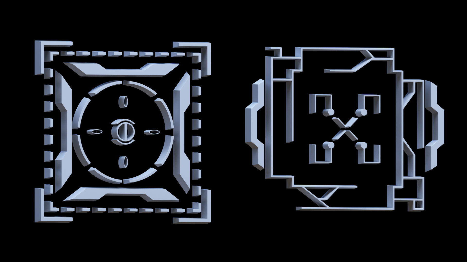 Sci-fi Hologram Base Mesh Vol 3 3D model_11