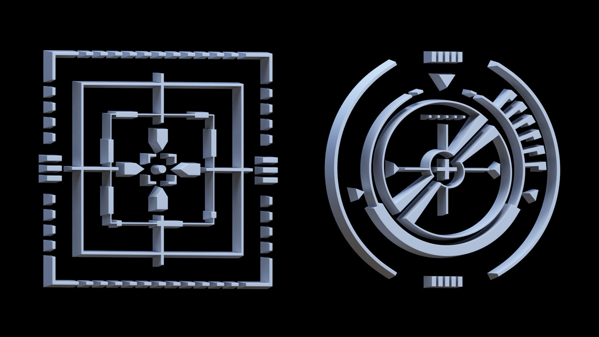 Sci-fi Hologram Base Mesh Vol 3 3D model_9