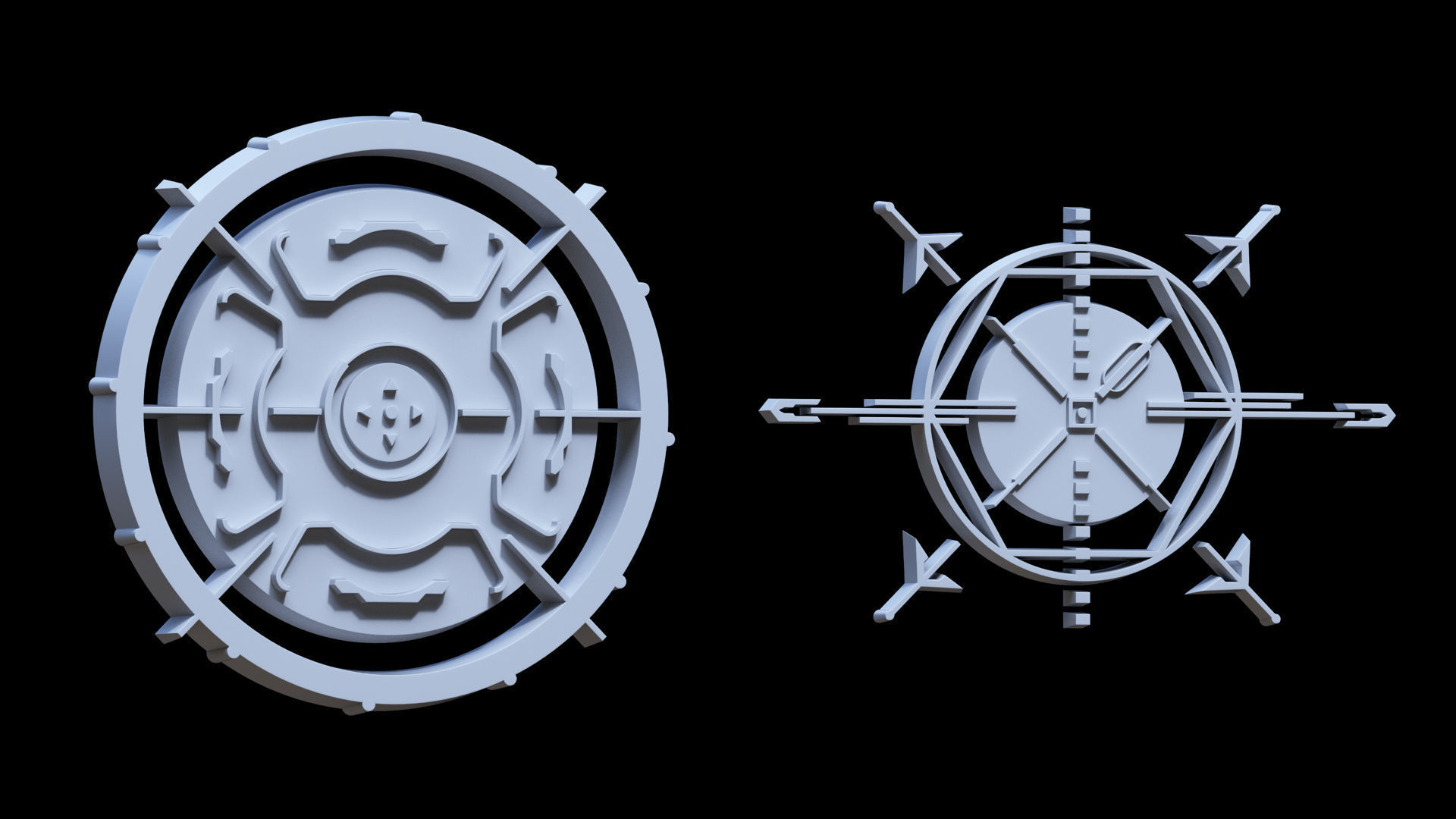 Sci-fi Hologram Base Mesh Vol 3 3D model_10