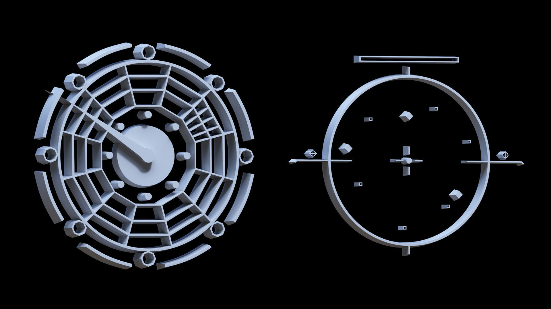 Sci-fi Hologram Base Mesh Vol 3 3D model_24