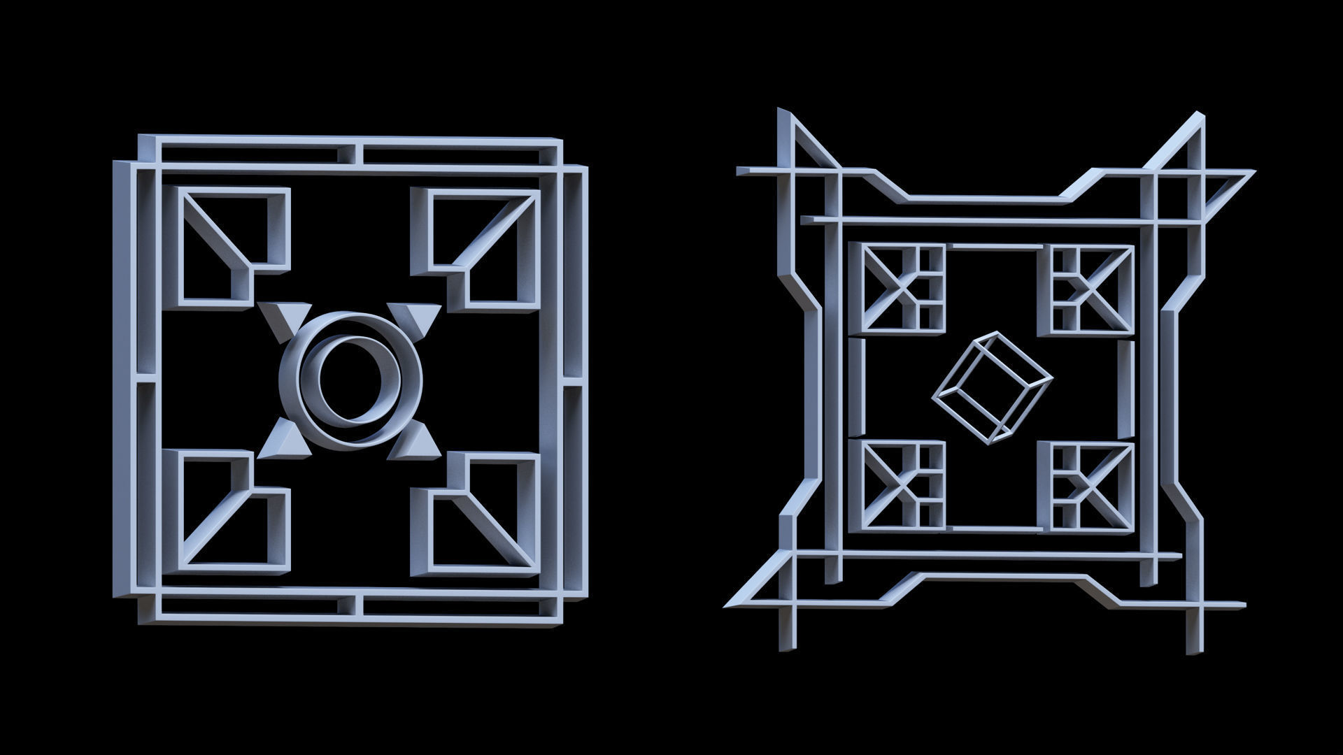 Sci-fi Hologram Base Mesh Vol 3 3D model_12