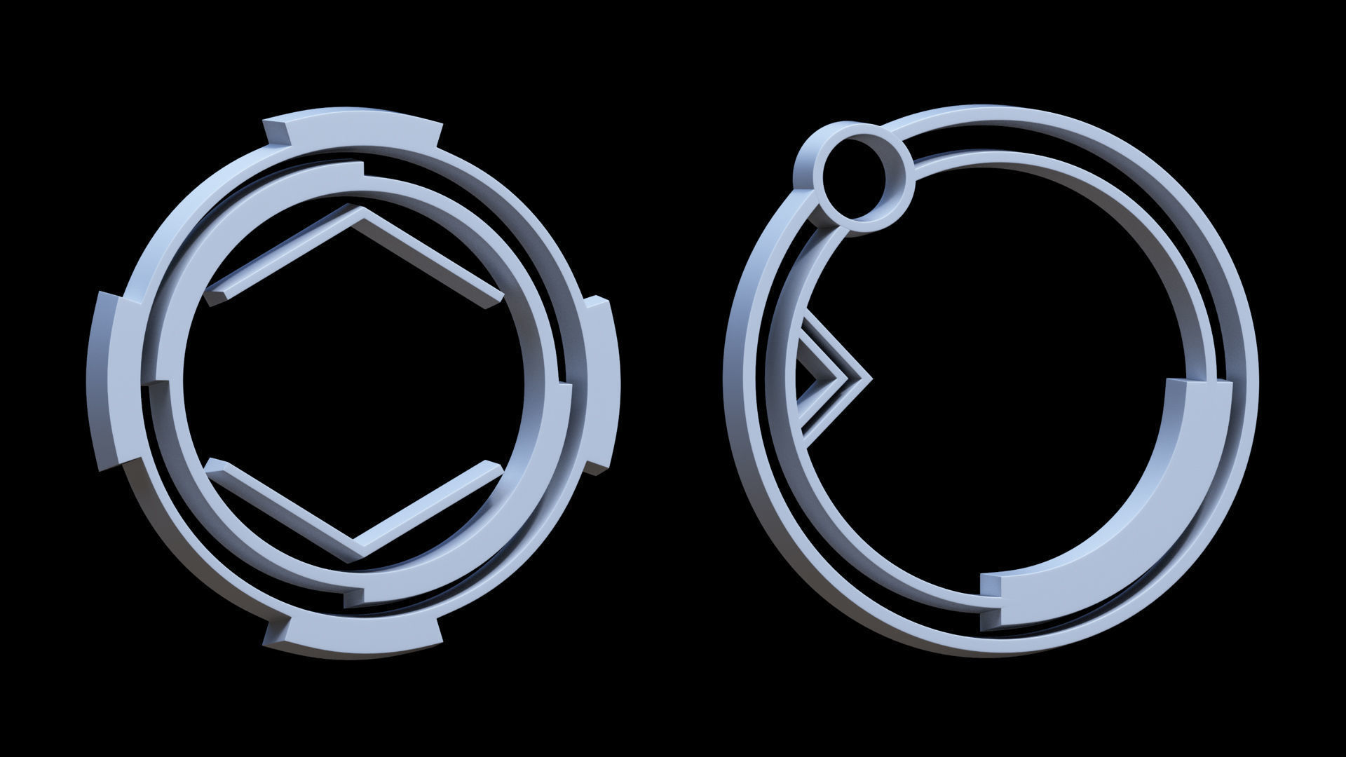 Sci-fi Hologram Base Mesh Vol 3 3D model_29