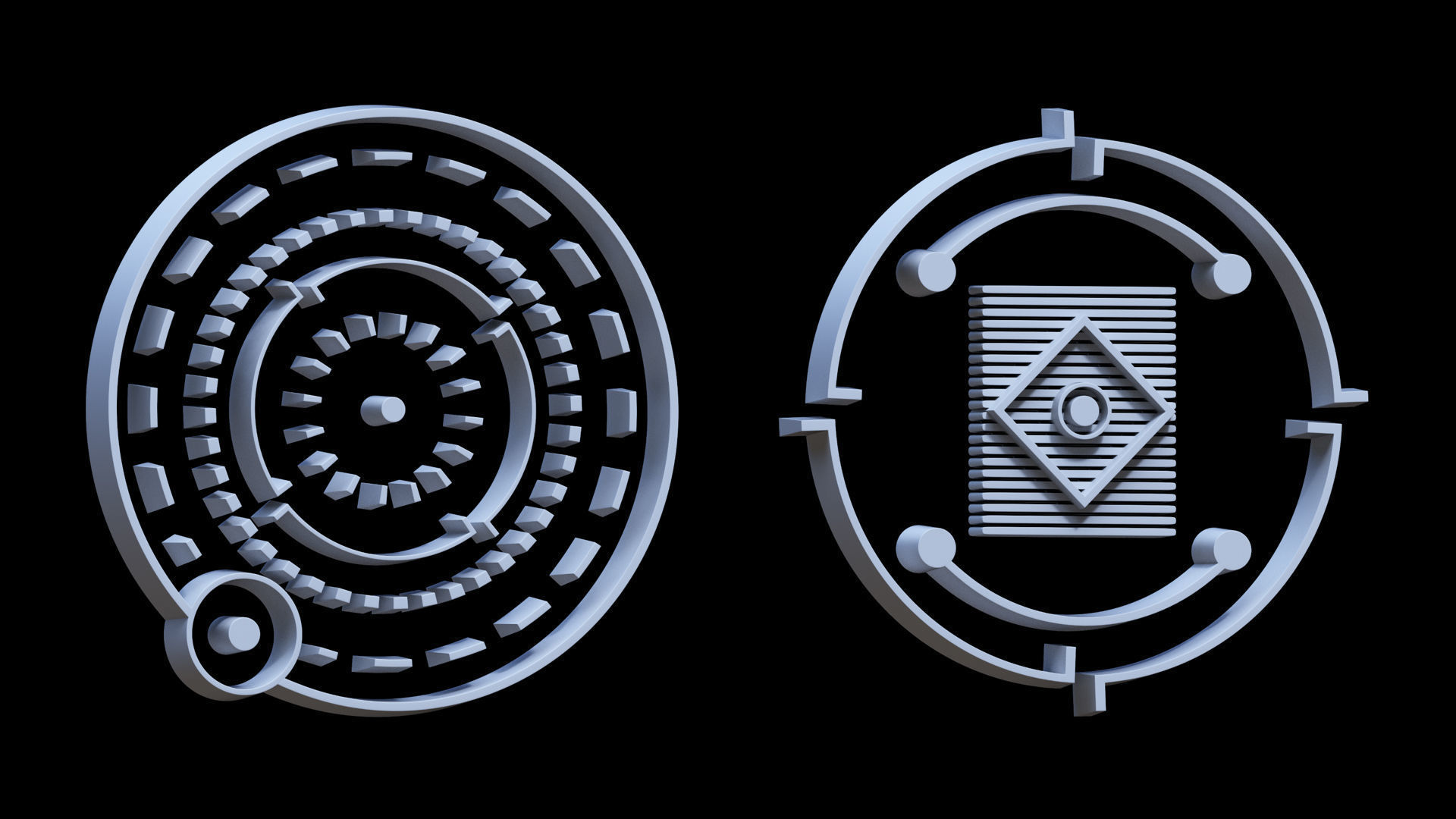 Sci-fi Hologram Base Mesh Vol 3 3D model_22