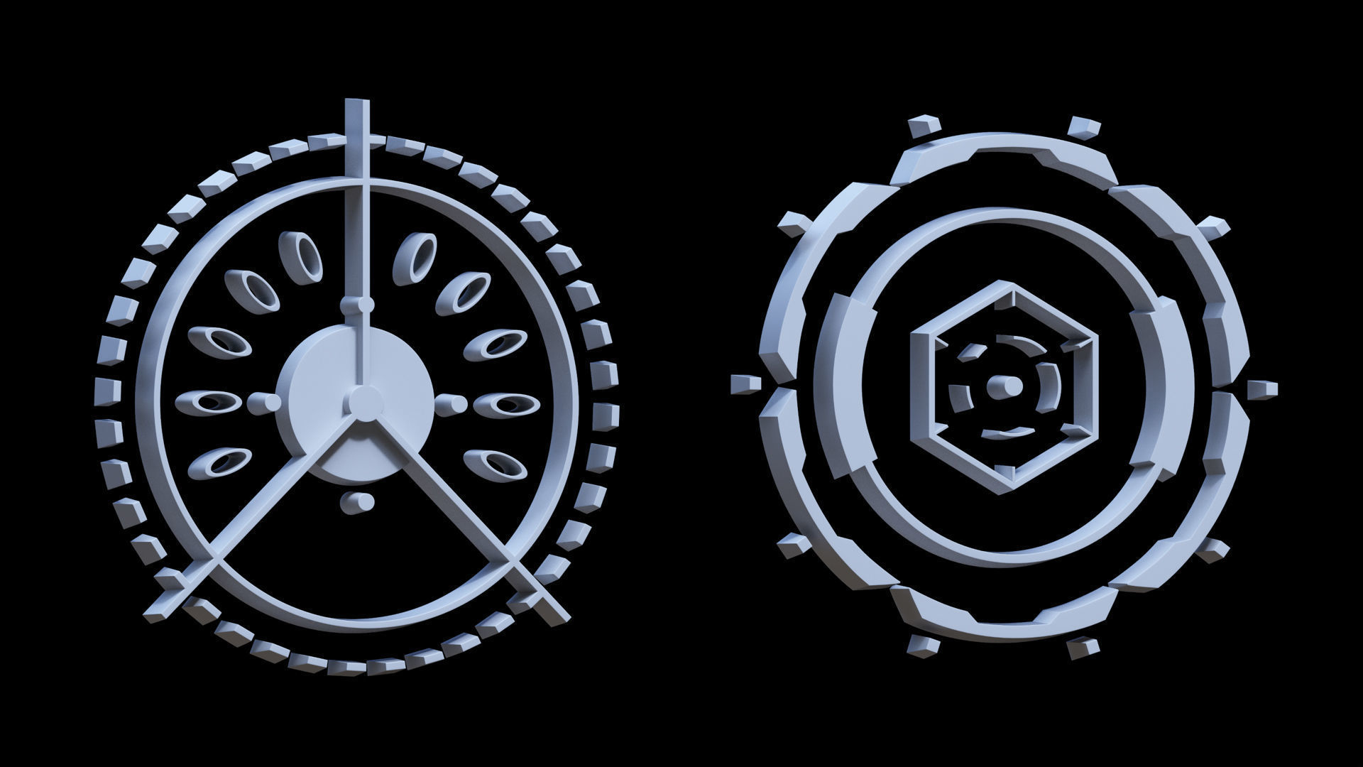 Sci-fi Hologram Base Mesh Vol 3 3D model_23