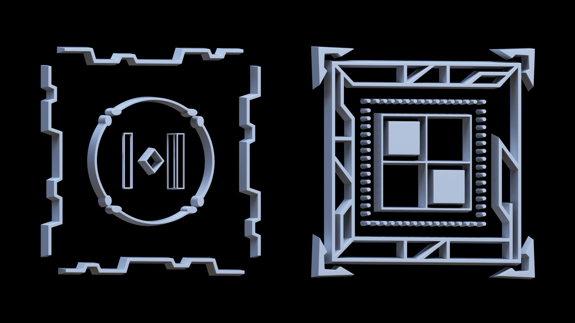 Sci-fi Hologram Base Mesh Vol 3 3D model_15