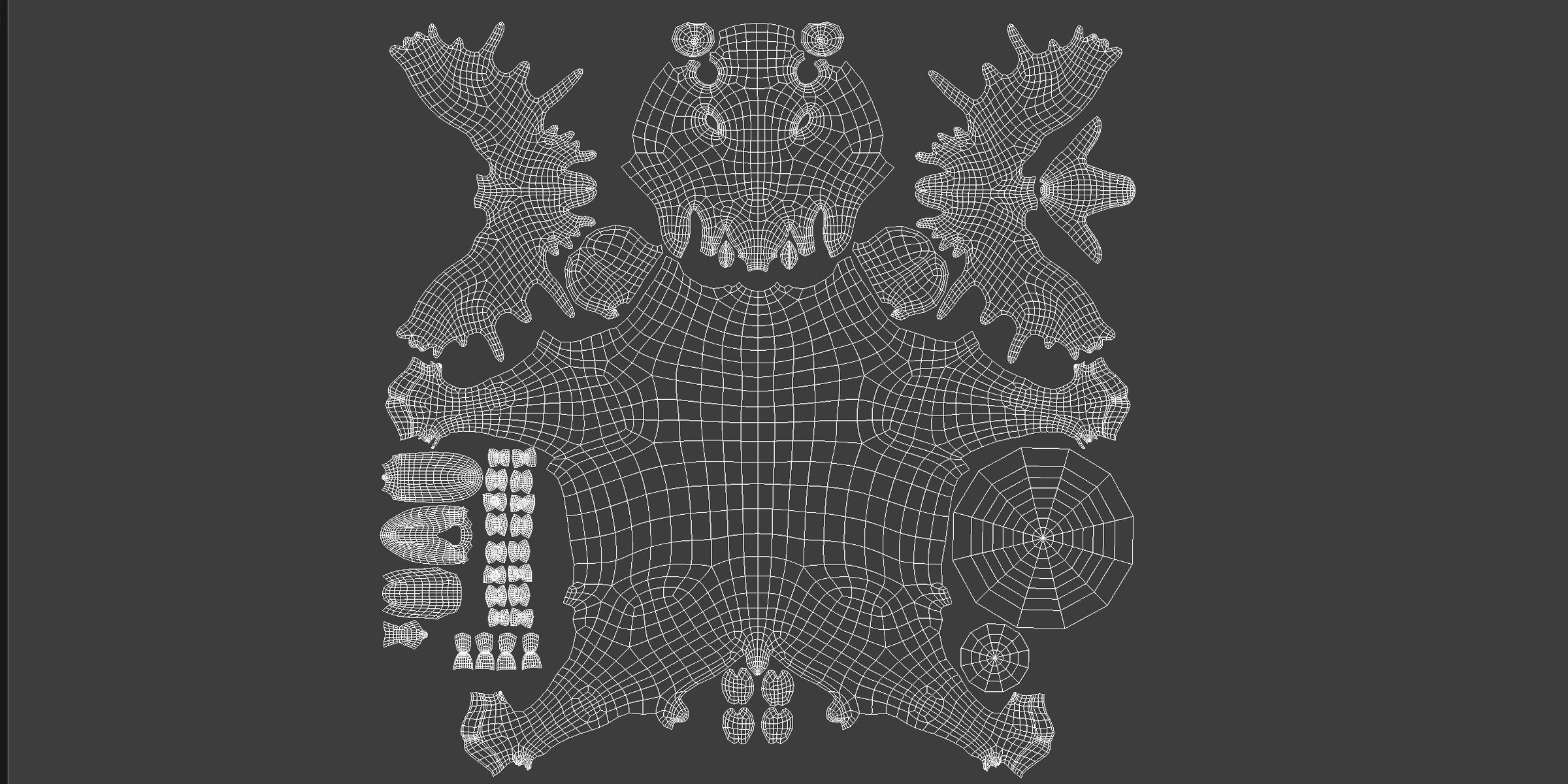 Moose Low-poly 3D model_7