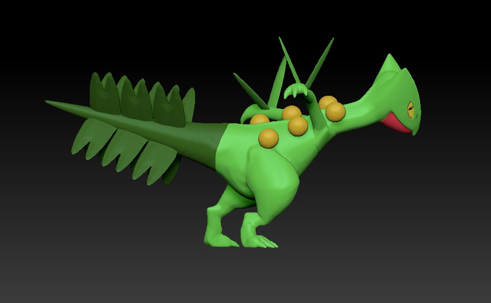 pokemon Sceptile 3D print model_2