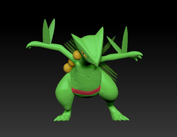 pokemon Sceptile 3D print model_1