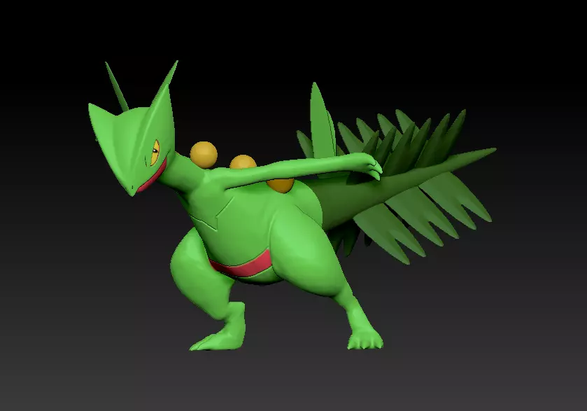 pokemon Sceptile 3D print model_0