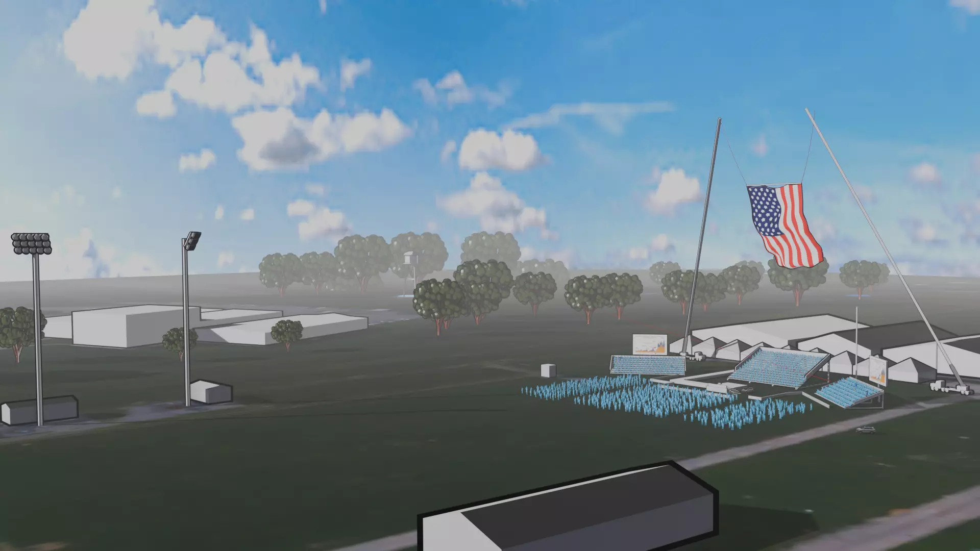 Pensilvania Trump Rally Location of Assassination Attempt Free 3D model