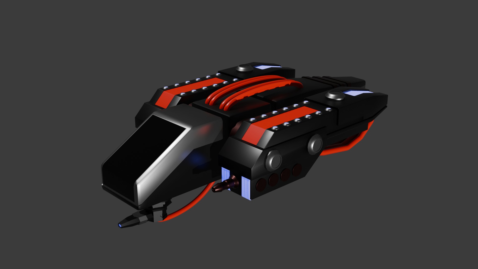 Wasp Mining Spaceship 3D model_3