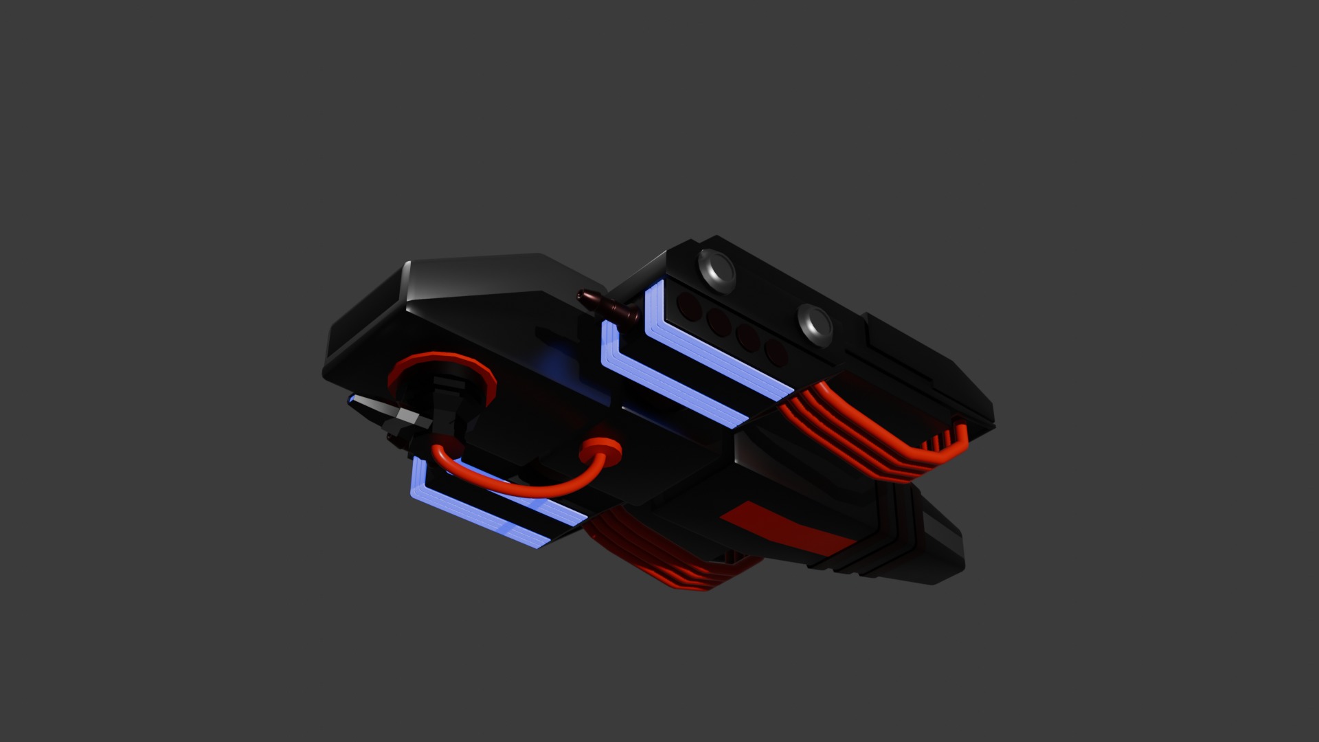 Wasp Mining Spaceship 3D model_4