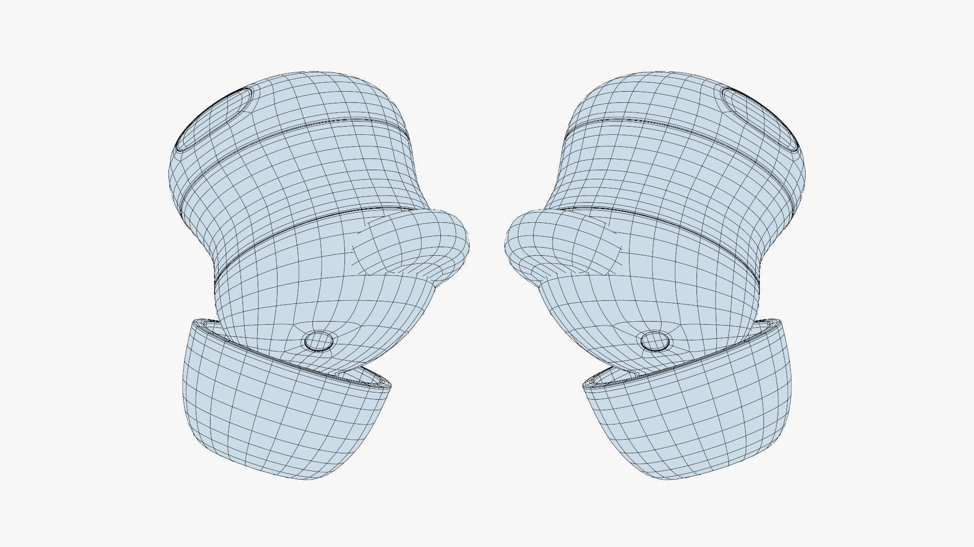 Google Pixel Buds Pro 2 Peony Low-poly 3D model_7