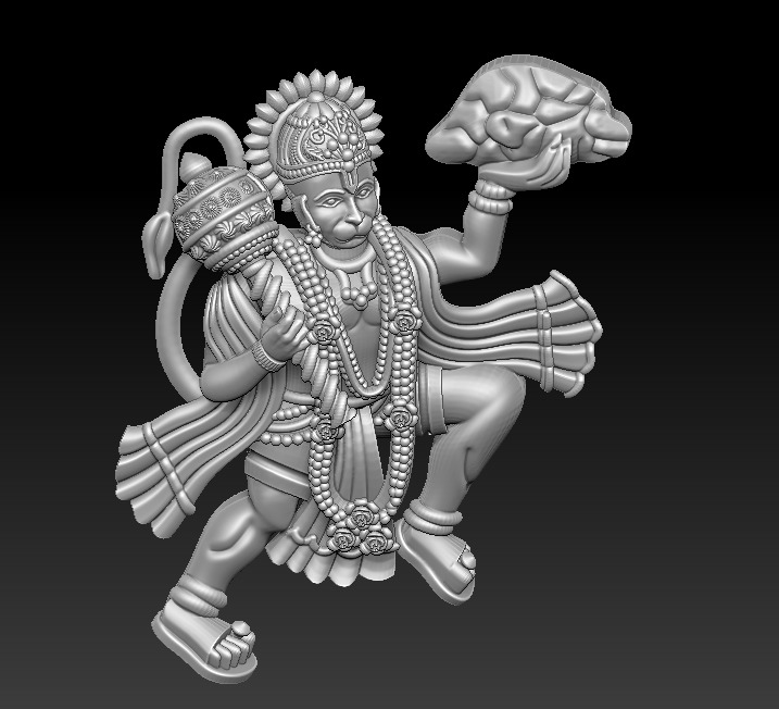 Hanuman JI 3D 3D print model_1