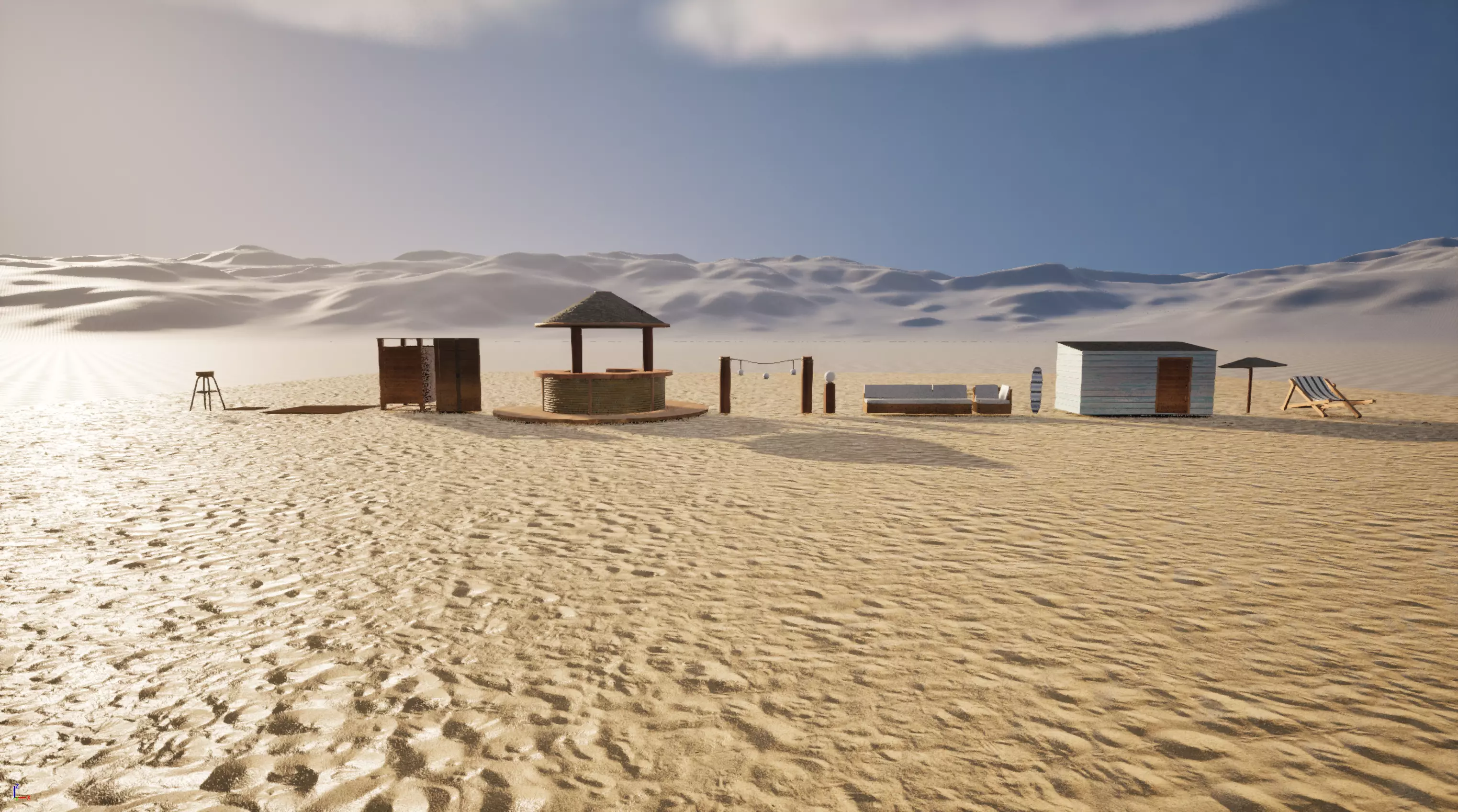 Beach Environment Pack Low-poly 3D model_0