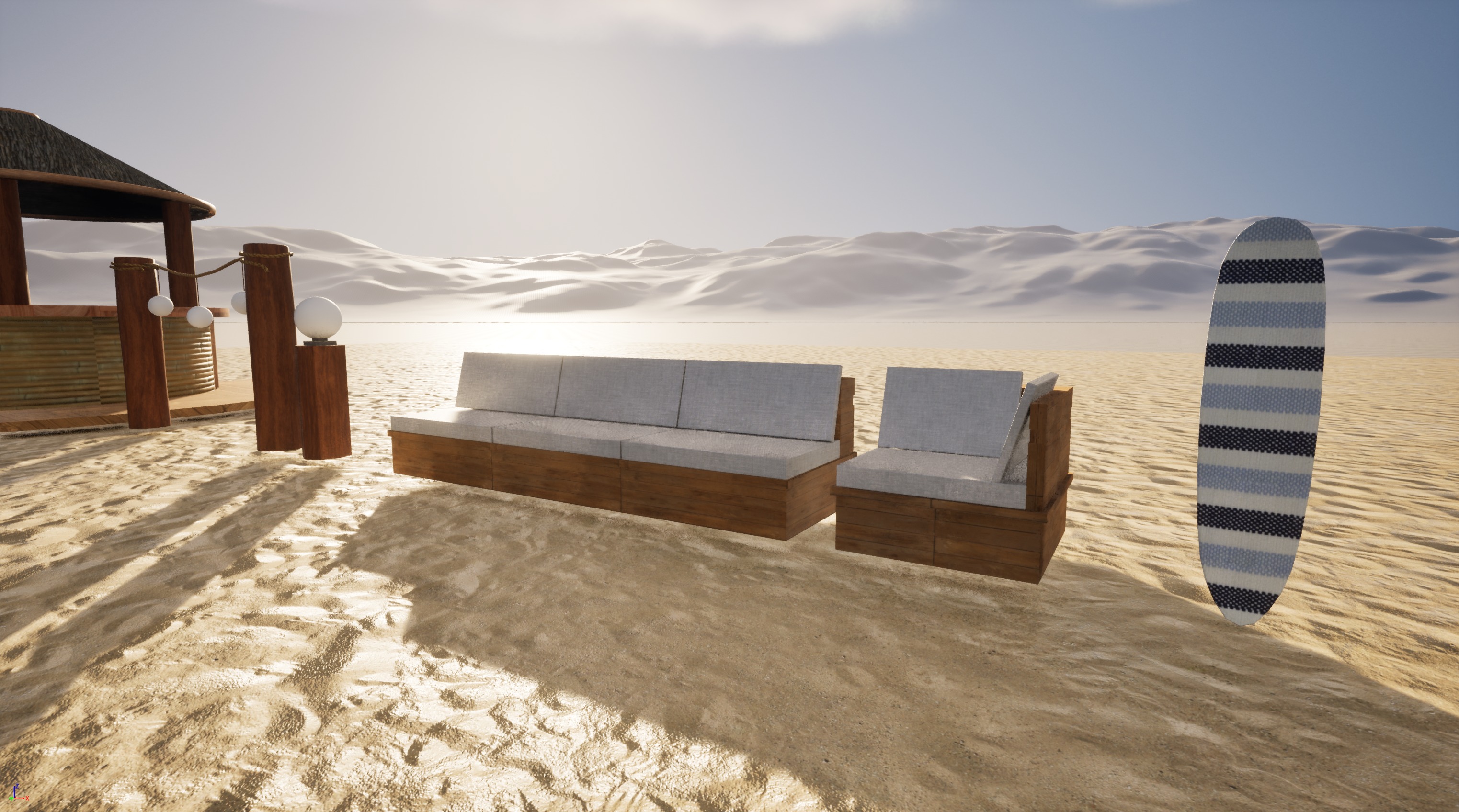 Beach Environment Pack Low-poly 3D model_2